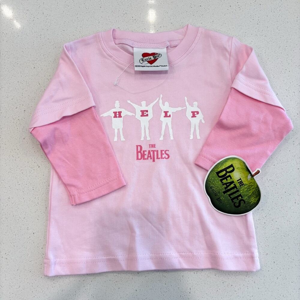 NWT Cutie Pie The Beatles Help Long Sleeve Baby Girl Shirt 12‎ Months